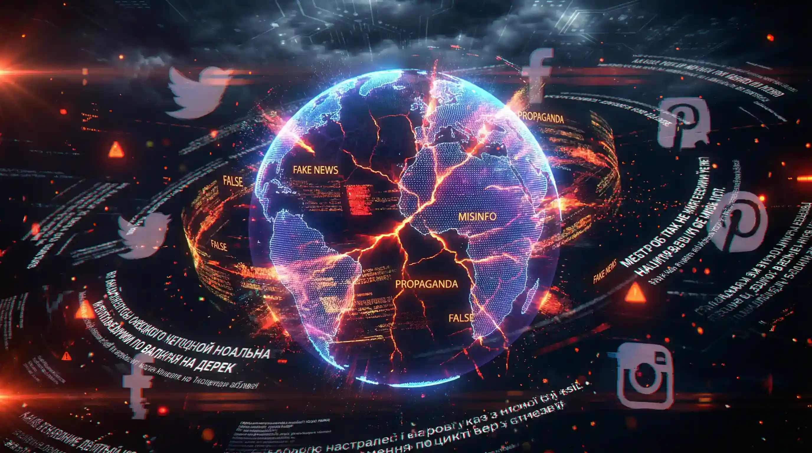Visualización de la crisis digital: un mundo fragmentado por la desinformación